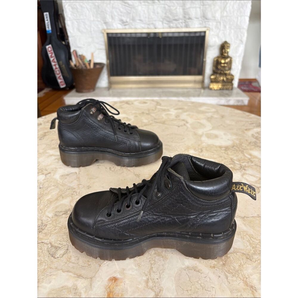 Dr. Martens Vintage 8316 Goth Punk Platform Leather Boots Made in England Rare - Picture 5 of 15